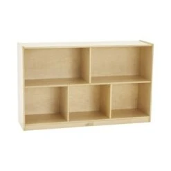 ECR4Kids Birch 5-Section Classroom Storage Cabinet with Casters, Organizer Shelf, Natural -Bookshelves Sales Shop unnamed file 1800