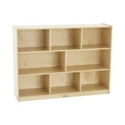 ECR4Kids Birch 5-Section Classroom Storage Cabinet with Casters, Organizer Shelf, Natural -Bookshelves Sales Shop unnamed file 1801