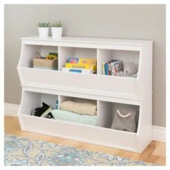 Fremont Entryway Storage Cubbie - 6 Bin - White - Prepac -Bookshelves Sales Shop unnamed file 1813