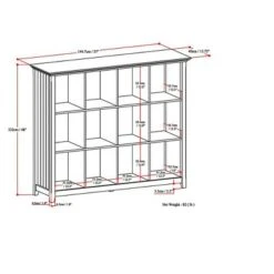 48"x57" Normandy 12 Cube Storage - Wyndenhall Distressed Gray 14 48"x57" Normandy 12 Cube Storage - Wyndenhall Distressed Gray -Bookshelves Sales Shop unnamed file 1818
