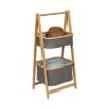 Honey-Can-Do 2 Tier Bamboo and Canvas A-Frame Shelving Unit 1 Honey-Can-Do 2 Tier Bamboo and Canvas A-Frame Shelving Unit -Bookshelves Sales Shop unnamed file 1822