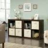 Stow Away 4 Cube Organizer Smoked Oak - Sauder -Bookshelves Sales Shop unnamed file 1879