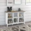 30" 6 Cube Mayfield Bookshelf Shiplap Gray/Pure White - Bush Furniture