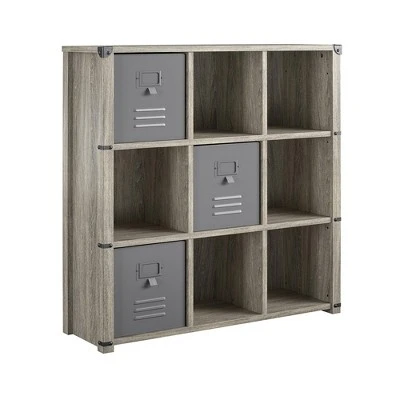 Little Seeds Nova 9 Cube Storage Bookcase – Grey Oak 5 Little Seeds Nova 9 Cube Storage Bookcase – Grey Oak - Image 3