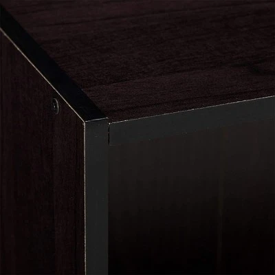 Furinno Basic Simple Sleek Wooden 3 Tier Open Bookcase Display Storage Shelf for Home Rooms and Office Organization, Dark Walnut 4 Furinno Basic Simple Sleek Wooden 3 Tier Open Bookcase Display Storage Shelf for Home Rooms and Office Organization, Dark Walnut - Image 2