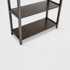 Selma Bamboo Bookcase Left Facing Spindle Cabinet - Boraam Natural -Bookshelves Sales Shop unnamed file 1920