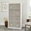 57.87" 8 Cubbies Stow Away Organizer White - Sauder