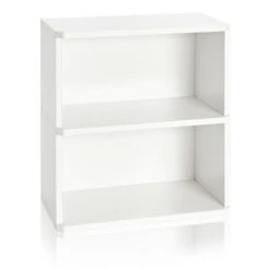 24" Webster 2 Shelf Eco Friendly Bookcase and Storage Shelf - Way Basics White -Bookshelves Sales Shop unnamed file 1964