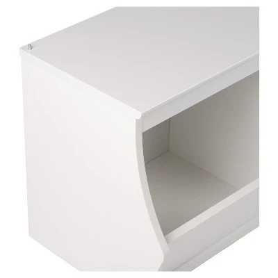 Fremont Entryway Storage Cubbie - 2 Bin - White - Prepac 4 Fremont Entryway Storage Cubbie - 2 Bin - White - Prepac - Image 2