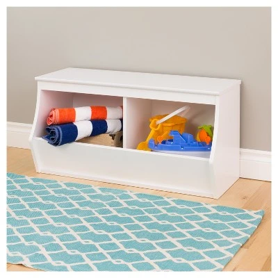 Fremont Entryway Storage Cubbie - 2 Bin - White - Prepac 5 Fremont Entryway Storage Cubbie - 2 Bin - White - Prepac - Image 3