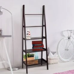 5 Shelf Ladder Bookcase - Flora Home Espresso 12 5 Shelf Ladder Bookcase - Flora Home Espresso -Bookshelves Sales Shop unnamed file 2080