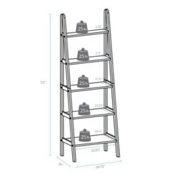 5 Shelf Ladder Bookcase - Flora Home Espresso 14 5 Shelf Ladder Bookcase - Flora Home Espresso -Bookshelves Sales Shop unnamed file 2082