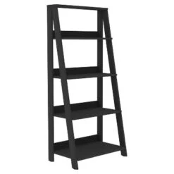 Thatcher Transitional Wood 4 Shelf Ladder Bookshelf - Saracina Home Gray -Bookshelves Sales Shop unnamed file 2095