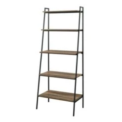 72" Open Storage Ladder Bookshelf - Saracina Home Dark Walnut -Bookshelves Sales Shop unnamed file 2146