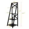 Costway 4-Tier Ladder Shelf Bookshelf Bookcase Storage Display Leaning Home Office Decor -Bookshelves Sales Shop unnamed file 2148