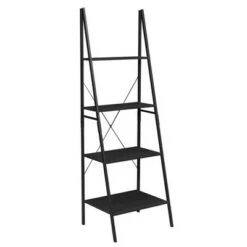 Regency 72" Nomad Ladder Bookcase - Niche Black -Bookshelves Sales Shop unnamed file 2160