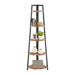 70" 5-Tier Corner Ladder Display Shelving Unit Metal & Distressed Wood - Danya B. 13 70" 5-Tier Corner Ladder Display Shelving Unit Metal & Distressed Wood - Danya B. -Bookshelves Sales Shop unnamed file 2206