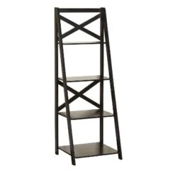 56" 4 Tier Crossback Shelf - Buylateral Charcoal 13 56" 4 Tier Crossback Shelf - Buylateral Charcoal -Bookshelves Sales Shop unnamed file 2243