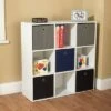 7.5" Utility Bookcase with 5 Fabric Bins - Buylateral White/pink -Bookshelves Sales Shop unnamed file 225