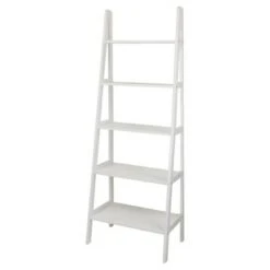 72" Shelf Ladder Bookcase - Flora Home Espresso