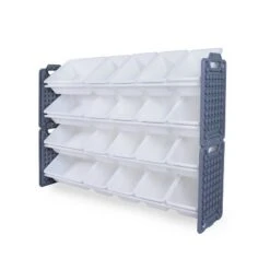 UNiPLAY Toy Organizer With 20 Removable Storage Bins and Block Play Panel, Multi-Size Bin Organizer -Bookshelves Sales Shop unnamed file 233