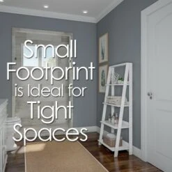 Hastings Home 4-Tier Ladder Bookshelf Freestanding Wooden Bookcase, White -Bookshelves Sales Shop unnamed file 2401