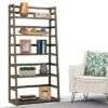 63"x30" Normandy Ladder Shelf Bookcase Farmhouse - Wyndenhall Black -Bookshelves Sales Shop unnamed file 2406