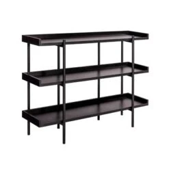 Modern Wood and Steel 3 Shelf Display - Onespace Brown/black -Bookshelves Sales Shop unnamed file 2439