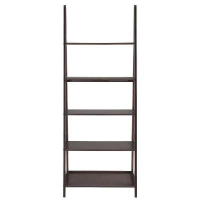 Belray Home Furnishings & Decor Belray Home Linden 5 Tier Wooden Modern Decorative Furniture Wall Shelving Center Unit Ladder Bookcase for Living Room, Kitchen, and Office, Espresso 3 Belray Home Furnishings & Decor Belray Home Linden 5 Tier Wooden Modern Decorative Furniture Wall Shelving Center Unit Ladder Bookcase for Living Room, Kitchen, and Office, Espresso