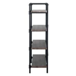 55.75" Oswald Industrial 4-Tier Shelf Dark Brown - Christopher Knight Home -Bookshelves Sales Shop unnamed file 2462
