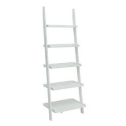 Breighton Home French Country Ladder 72" 5 Shelf Bookshelf - Convenience Concepts White -Bookshelves Sales Shop unnamed file 2466