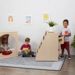 ECR4Kids Birch Book Display Stand with Storage, Wood Shelf Organizer, 5 Shelves & 2 Compartments 21 ECR4Kids Birch Book Display Stand with Storage, Wood Shelf Organizer, 5 Shelves & 2 Compartments -Bookshelves Sales Shop unnamed file 2478