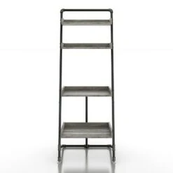 70.86" Humbolt Ladder Display Shelf - HOMES: Inside + Out Light Hickory -Bookshelves Sales Shop unnamed file 2503