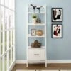 70" Landon Small Bookcase - Crosley White -Bookshelves Sales Shop unnamed file 2527