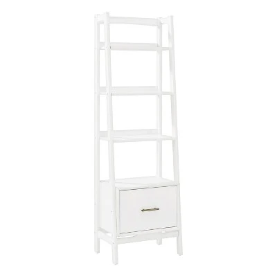70" Landon Small Bookcase - Crosley White 13 70" Landon Small Bookcase - Crosley White - Image 11