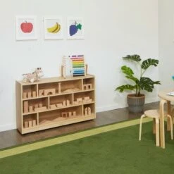 ECR4Kids Birch Medium Cubby Block Storage Unit with Rolling Casters, Kids Mobile Toy Organizer -Bookshelves Sales Shop unnamed file 254