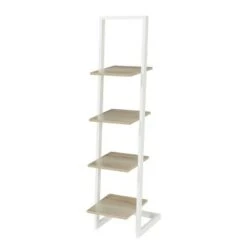 56" Designs2Go 4 Tier Ladder Bookshelf - Breighton Home Faux Birch/black -Bookshelves Sales Shop unnamed file 2568