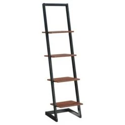 56" Designs2Go 4 Tier Ladder Bookshelf - Breighton Home Faux Birch/black -Bookshelves Sales Shop unnamed file 2570