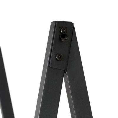 65" 4 Tier Metal and Wooden Leaning Bookcases and Ladder Shelves - Glitzhome Walnut 7 65" 4 Tier Metal and Wooden Leaning Bookcases and Ladder Shelves - Glitzhome Walnut - Image 5