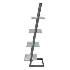 57" Graystone 4 Tier Ladder Bookcase/shelf Faux Birch/Slate Gray - Breighton Home 5 57" Graystone 4 Tier Ladder Bookcase/shelf Faux Birch/Slate Gray - Breighton Home - Image 3