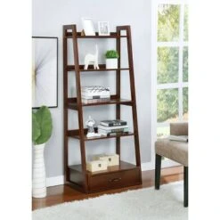 Juncus 5 Tiered Ladder Bookcase - HOMES: Inside + Out Black