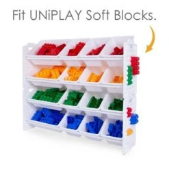 UNiPLAY Toy Organizer With 16 Removable Storage Bins and Block Play Panel, Multi-Size Bin Organizer 11 UNiPLAY Toy Organizer With 16 Removable Storage Bins and Block Play Panel, Multi-Size Bin Organizer -Bookshelves Sales Shop unnamed file 259