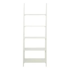72.25" Brookings Ladder Bookshelf White - OSP Home Furnishings