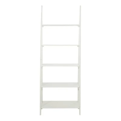 72.25" Brookings Ladder Bookshelf White - OSP Home Furnishings 3 72.25" Brookings Ladder Bookshelf White - OSP Home Furnishings