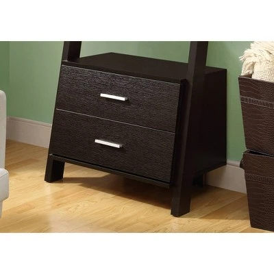 69" Ladder Bookcase with Drawers - EveryRoom Dark Taupe 4 69" Ladder Bookcase with Drawers - EveryRoom Dark Taupe - Image 2