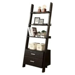 69" Ladder Bookcase with Drawers - EveryRoom Dark Taupe 13 69" Ladder Bookcase with Drawers - EveryRoom Dark Taupe -Bookshelves Sales Shop unnamed file 2614