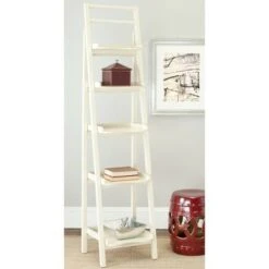 71" Asher 5 Tier Leaning Etagere - Safavieh Ivory