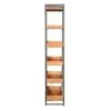 74" 6 Tier Wooden Ladder Storage Bookshelf with Metal Frame Brown/Black - The Urban Port -Bookshelves Sales Shop unnamed file 2627
