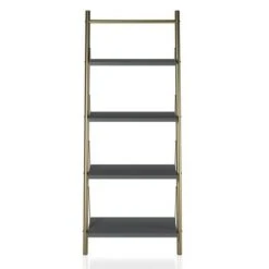 64.13" Nova 4 Shelf Ladder Bookcase Gray - CosmoLiving by Cosmopolitan -Bookshelves Sales Shop unnamed file 2643