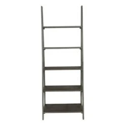 72.25" Hillsboro Ladder Bookcase Gray Wash - OSP Home Furnishings